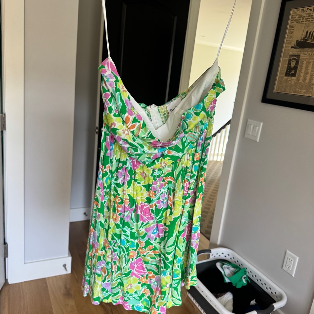 Floral Strapless Dress
